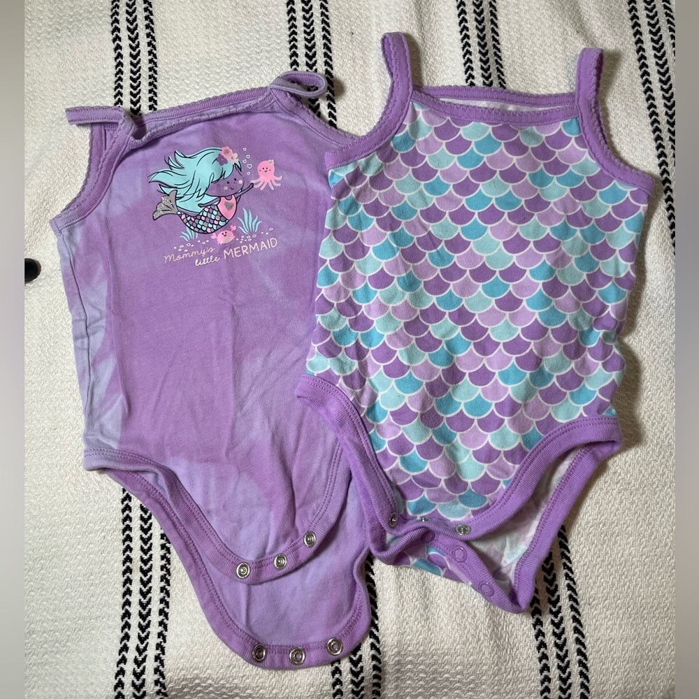 Mermaid Onesie Bundle | 6-9 Months | Mommy’s Little Mermaid